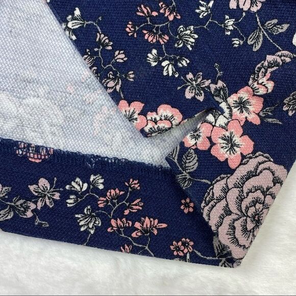 Ann Taylor LOFT Riviera Floral Woven Flat Front Shorts Size 10 Blue - Picture 6 of 10